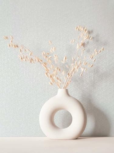 marburg Tapete Weiß Textiloptik mit Struktur Uni Modern für Wohnzimmer Schlafzimmer Küche 10,05 x 0,53