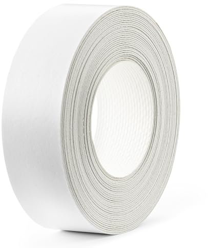 cyclingcolors 1x Cantonera Canto Termoadhesiva Melamina 21 mm x 5 m grosor 0,50 mm Moldura Fácil de Aplicar para Madera Estanterías Bricolaje Paneles Muebles, Blanco