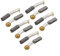 Set di 10 spazzole in carbonio per motori elettrici, 20 mm x 6 mm x 6 mm, perfette per la funzionalità degli utensili