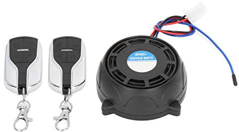 Tnfeeon Motorrad-Alarmanlage, Kabelloses Sicherheitsgerät, Diebstahlschutz für Fahrräder mit Lautsprecher, Reichweite der Fernbedienung 150 M für Motorräder und Motorroller