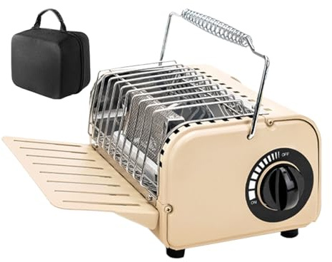 Campingkocher, 1200 W, Gaskocher mit Aufbewahrungstasche – leichtes Heizgerät für den Außenbereich, für Camping, Wandern, Angeln, Winter, Freizeit, Picknick