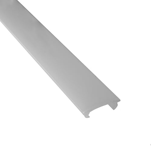LED Abdeckung No.9 A15- A19- A20- T77- T40- T-STA-Serie LED-Aluprofil opal | Für sauber eingelegte LED-Streifen mit geschützter Führung und gleichmäßiger Lichtverteilung, Abdeckung opal