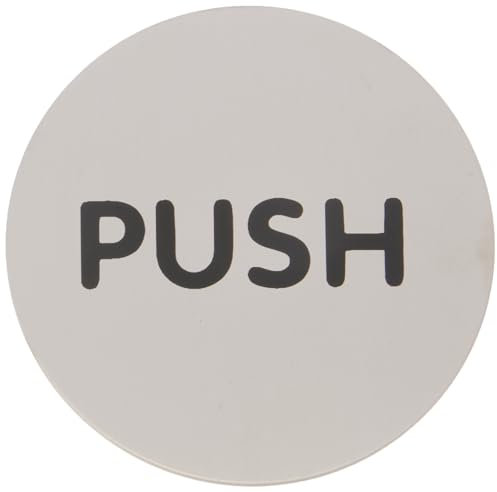 Durable Türschild Picto rund (Push, Ø 65 mm) metallic silber, 490065
