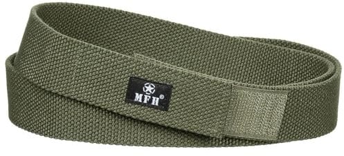 Gürtel, mit Klettverschluss, oliv, Breite 3,2 cm 130,oliv/OD green