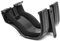 Polypipe ROG02B Black Ogee Extra Capacity Gutter Union/Joiner ROG02b Black 130 x 70mm