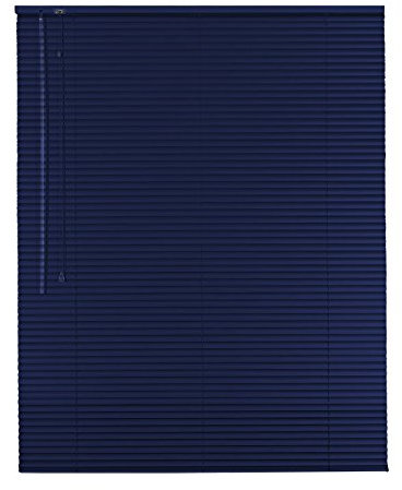 Original Easy-Shadow Aluminium Jalousie Jalousette Breite 65 x 180 cm Höhe in Farbe dunkelblau - Bedienseite links - Fensterjalousie Jalousien Alu-Jalousien Alu-Jalousetten Fenster Rollo Lamellenbreite 25 mm Lamellen / Maßanfertigung