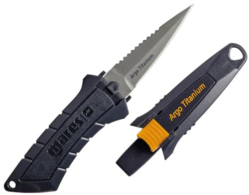 Mares Erwachsene Knife Argo Titanium Messer, Schwarz, BX