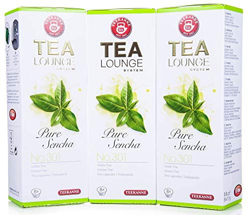 Teekanne Tealounge Kapseln - Pure Sencha No. 301 Grüner Tee (3x8 Kapseln)