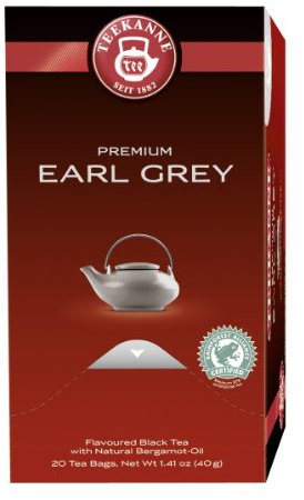 Teekanne Premium Earl Grey 20 Beutel, 2er Pack (2 x 40 g Packung)