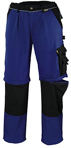 teXXor 2-in-1 Arbeitsbundhose Canvas 320 mit Cordura, 20-008352-28,Blau (Blue/Black) ,28