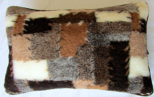 Alpenwolle Kopfkissen, Couchkissen, Zierkissen Patchwork (40x60)