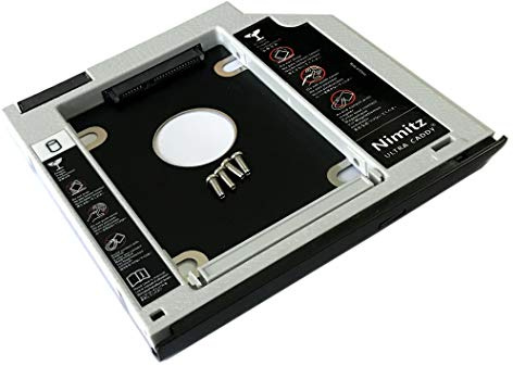 Nimitz 2. HDD SSD Festplatten-Caddy für HP Elitebook 2540p 2530p mit Frontplatte