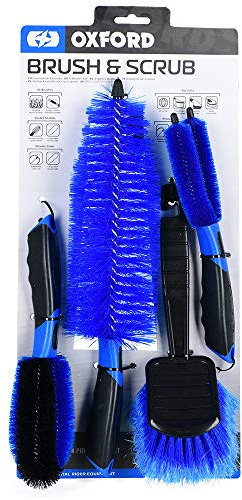 Oxford Motorbike and Bicycle Cleaning and Detailing. 4 Brush Set