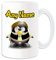 Personalisiertes Geschenk, großer HAN SOLO Tasse (Pinguin Film Charakter Design Thema, weiß) – Jeder Name Nachricht auf Ihre Einzigartiges – Kostüm Film Superheld Hero Star Wars Jedi Lichtschwert