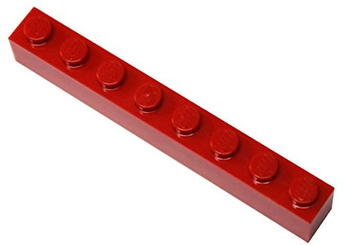 LEGO City – 50 Pierres Rouges avec Picots 1 x 8