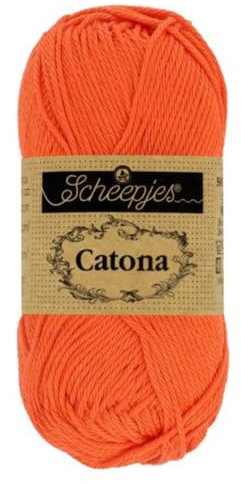Scheepjes - Scheepjes Catona 189 Royal Orange Yarn - 1x50g