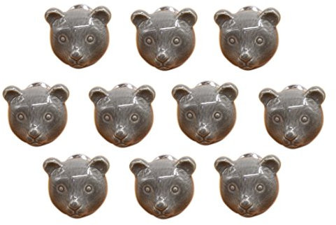 Abbild Cartoons Tiere Kleidung Küche Schrank Schrank remis Griffe 10 Packung,Grau