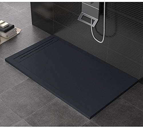 Duschtasse 90 x 90 cm aus Stein Maier Oasis Grau Anthrazit