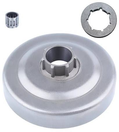 Haishine Tambour d'embrayage .325 -7T Kit de roulements à aiguilles pour jante de pignon pour Husqvarna 340 345 346XP 350 351 353 445 450 Tronçonneuse 503 87 30 72