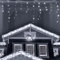 ANSIO® Outdoor Christmas Lights 220 LED 7.5m/24ft Icicle Lights Outdoor & Indoor Cool White Decorations String Fairy Outside Lights with Timer for Xmas Garden Bedroom & Party|Mains Powered White Cable