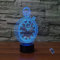 YTDZLTD Optische Täuschung 3D Wecker Nacht Licht 16 Farben Andern Sich Fernbedienung USB-Strom Touch Schalter Dekor Lampe LED Lampe Tisch Kinder Geburtstag Weihnachten Geschenk