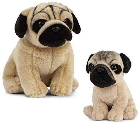 Living Nature Plüschtier Hund und Welpe