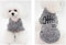 Hundepulli Hunde Bekleidung Hundemantel Haustiere Katze Welpen Winterjacke mit Brustschutz Winter Hundejacke Baumwolle Winterpulli Hundebekleidung für Outdoor Geschenk Freizeit Spazieren Grau XL