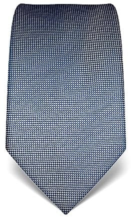 Vincenzo Boretti Herren Krawatte reine Seide strukturiert edel Männer-Design zum Hemd mit Anzug für Business Hochzeit 8 cm schmal/breit graublau