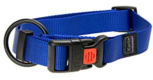 Karlie Art Sportiv Plus Halsband verstellbar neue universal Farben Mix and Match L: 45 - 65 cm B: 25 mm L blau