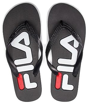 FILA Troy kids Unisex-Kinder Slipper, Schwarz (Black), 28 EU