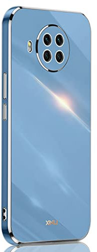 SEAHAI Hülle für Xiaomi Mi 10T Lite 5G, Galvanik Phnom Penh Design Ultra Dünn Glänzend Weich Silikon TPU Stoßfest Handyhülle Cover Flexibel Handytasche Schutzhülle, Blau