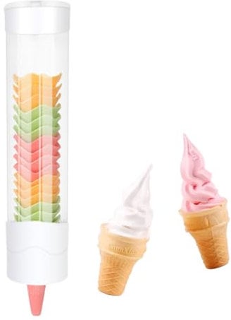 Soporte para conos de helado, soporte para cono de gofre, dispensador de conos de huevo