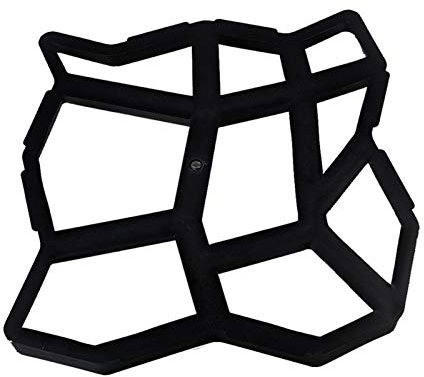 ZJCNHY Betonformen Schwarz Kunststoff Herstellung DIY Bürgersteig Form Haus Garten Boden Straße Beton Tritt Auffahrt Stein Weg Form Terrasse Maker Gartenarbeit (Farbe: A)