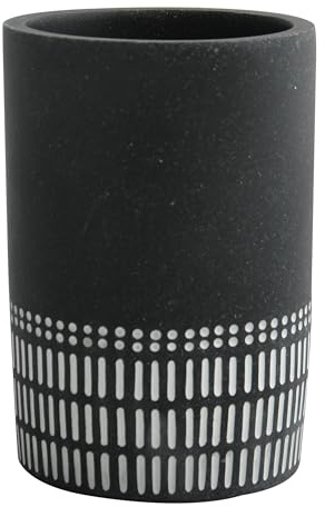 Spirella Vaso para cepillo de dientes Yuma gris y Blanco, Grey