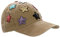 dy_mode Damen Kappe Basecap Baseball Cap Mütze Schirmmütze mit Pailletten - K101 (K101-Beige)