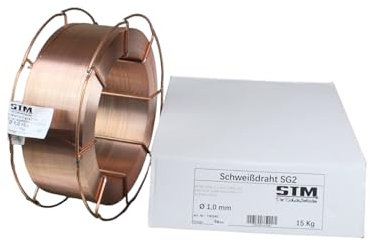 Schutzgas Schweißdraht Stahldraht SG2 1,0 mm CO2 G3Si1 MIG/MAG 15kg K300