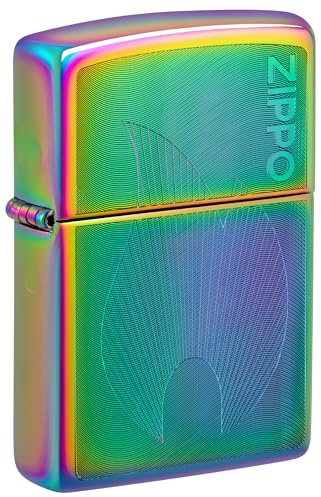 Zippo Windproof Lighter, Dimensional Flame Design – Multicoloured, Auto-Engraved – Refillable, Reusable, Windproof Design – Comes in Gift Box – Made in USA