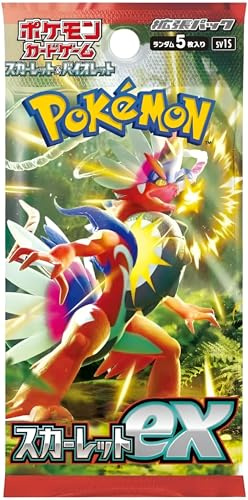 Pokémon TCG: Scarlet ex SV1S Japanisches Booster-Pack (5 Karten), offizielle japanische Pokemon-Karten, authentifiziert von Titan Cards | Sammlerstück, Pokemon-Booster-Pack zum Sammeln, tolles