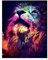 DCIDBEI Löwe Diamond Painting - Groß 40x50cm Malen Nach Zahlen Für Erwachsene Und Kinder - 5D Sternzeichen Universum Mit Eckigen Steinen