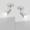 Ketom Deckenstrahler LED Mattes Nickel - 2er 1-Flammiger Deckenspot - GU10 Deckenlampe Spot Schwenkbar - Ohne Leuchenmittel