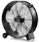 GYMAX Ventilatore a Tamburo Diametro 65 cm, Ventilatore da Pavimento con 3 Velocità, Ventilatore Industriale con Maniglia e 2 Ruote in Gomma, per Garage e Officina, 65 x 37 x 67 cm (Nero)