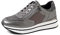 QUEEN HELENA Sneakers mit seitlichem Reißverschluss mit Plateau Turnschuhe für Damen X29-2, pewter, 40 EU
