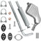 Polmo Schalldämpferset Auspuffanlage Auspuff für Volvo S60 1 I 2001-04/2010 2.0 2.4 T 2.4 D