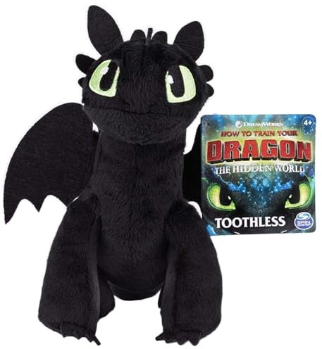 6027509 (20103534) - DreamWorks Dragons - Drachenzähmen leicht gemacht 3 - Toothless (Ohnezahn), plüsch