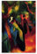 OqcEha August Macke Kunstdruck auf Leinwand, Motiv: Sonniger Weg, dekoratives Schlafzimmer, modernes Zuhause, 40 x 60 cm