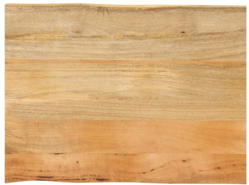 vidaXL Tischplatte mit Baumkante 70x60x3,8 cm Massivholz Mango