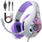 Tatybo Cuffie Gaming con Microfono per Ps4 Ps5 Switch PC Mobile Xbox, Cuffie Cablate Suono Surround Stereo con Luce RGB