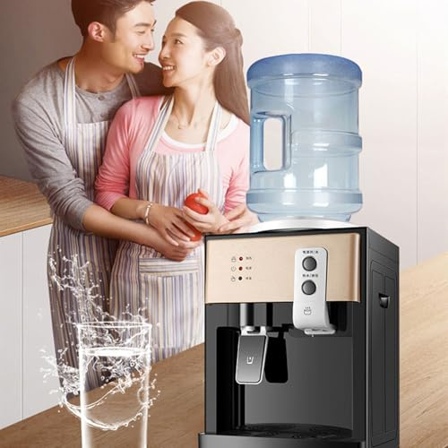 BDJSN Desktop Water Dispenser, 550W Mini Electric Hot Water Cooler Dispenser, With 3 Temperature Settings & LED Indicator, Removable for Easy Cleaning, for Kitchen, Bedroom, Living Room, Office