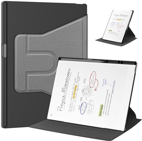 Heioloo Coque pour Tablette pour Remarkable Paper Pro 11.8 2024, Magnétique Housse Etui de Protection Ultra Slim Housse Étui avec Fonction Support, Grise