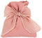 Lotto di 12 Sacchetti portaconfetti in Cotone Vari Colori 10x12 cm BOMBONIERA Porta Confetti (Rosa Antico con Fiocco)